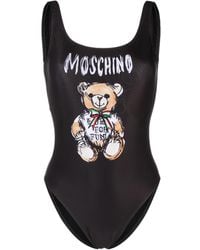 Moschino - Teddy Bear One-Piece Swimsuit With Print - Lyst
