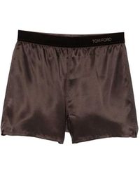 Tom Ford - Silk Satin Pajama Shorts - Lyst