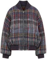 Missoni - Checked Wool Bomber Jacket - Lyst