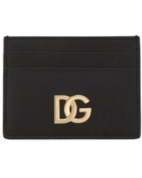 Dolce & Gabbana - Card Holder With Logo Plaque - Lyst