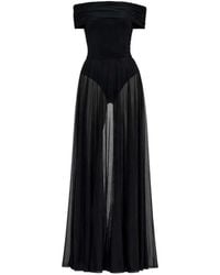 Norma Kamali - Off The Shoulder Maxi Dress - Lyst