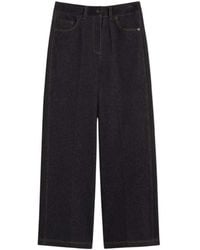 Max Mara - Denim-Effect Jersey Trousers - Lyst