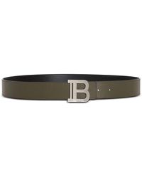 Balmain - Cintura B-Belt Reversibile - Lyst