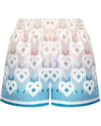 CASABLANCA - Monogram Print Shorts - Lyst