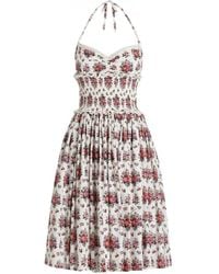 Dolce & Gabbana - Floral Motif Dress - Lyst