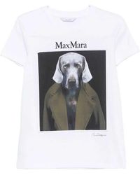 Max Mara - Calca Print Short-Sleeve T-Shirt - Lyst