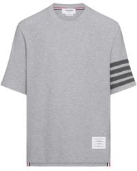 Thom Browne - T-Shirt With 4-Stripe Detail - Lyst