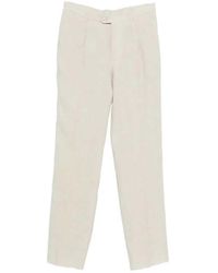 Etro - Pleated Trousers With Belt Loops - Lyst
