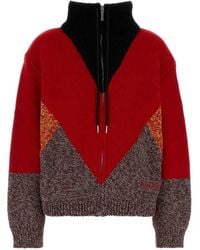Marni - Wool And Cashmere Jacket With "M" Detail - Lyst