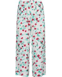 Marni - Floral Cropped Trousers - Lyst