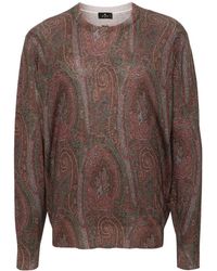 Etro - Jacquard Sweater With Paisley Motif - Lyst