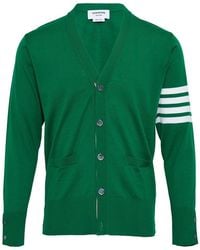Thom Browne - Striped Cardigan - Lyst
