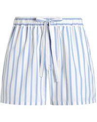 Dolce & Gabbana - Dolce & Gabbana Striped Bermuda Shorts With Drawstring - Lyst