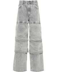 Y. Project - Jeans A Gamba Larga Con Pannelli - Lyst