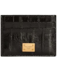 Dolce & Gabbana - Dolce & Gabbana Eel Skin Card Holder - Lyst