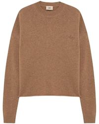 Autry - Cropped Logo-Embroidered Sweater - Lyst