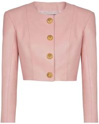 Balmain - Leather Jacket - Lyst