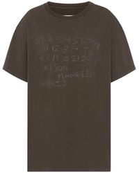 Maison Margiela - T-Shirt With Number Motif - Lyst