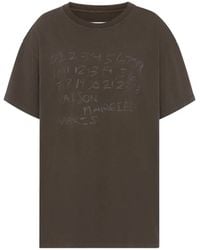 Maison Margiela - T-Shirt With Number Motif - Lyst