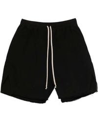 Rick Owens - Frayed Hem Drawstring Shorts - Lyst