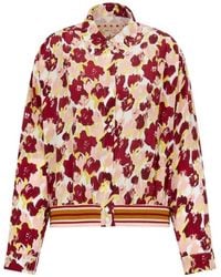 Marni - Floral Striped Silk Shirt - Lyst