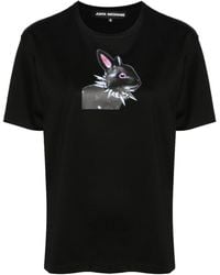 Junya Watanabe - Cotton T-Shirt With Bunny Print - Lyst