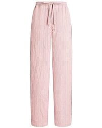 Dolce & Gabbana - Crinkled Striped Fabric Vanity Trousers - Lyst