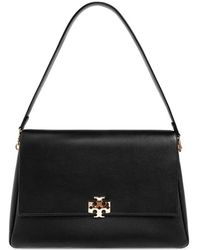 Tory Burch - Leather Tote Bag With Logo Plaque - Lyst
