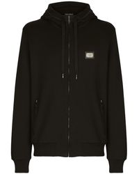 Dolce & Gabbana - Felpa Con Cappuccio Dg Essentials-Uomo - Lyst
