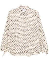 Max Mara - Oversized Printed Silk Shirt - Lyst