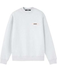Jacquemus - Crewneck Sweatshirt With Logo And Patch - Lyst