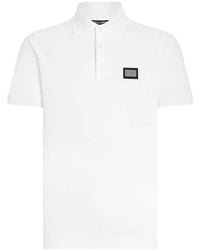 Dolce & Gabbana - Dolce & Gabbana Polo Shirt With Applique - Lyst