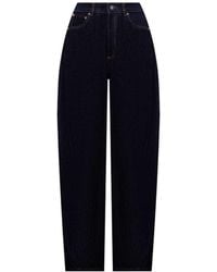 Givenchy - Dark Jeans With Logo Patch - Lyst