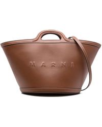 Marni - Tote Bag With Embossed Logo - Lyst