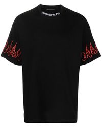 Vision Of Super - T-Shirt With Flames - Lyst