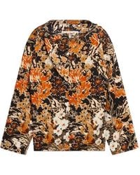 Marni - Cloqué Top With Extreme Bouquet Print - Lyst