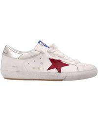 Golden Goose - Super Star Leather Upper Suede Star Laminated Heel - Lyst