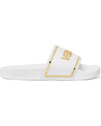 Versace - Slide Con Logo Stampato - Lyst