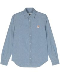 Maison Kitsuné - Shirt With Fox Head Application - Lyst