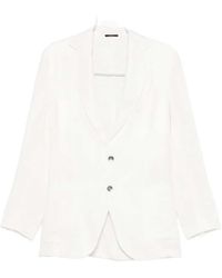 Sartorio Napoli - Single-Breasted Linen Blazer - Lyst