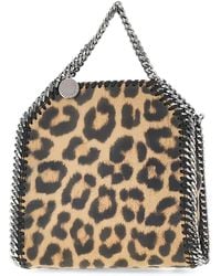 Stella McCartney - Falabella Leopard-Print Tote Bag - Lyst