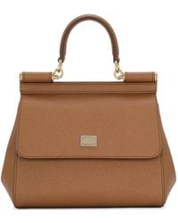 Dolce & Gabbana - Small Dauphine Leather Sicily Bag - Lyst