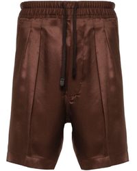 Tom Ford - Pleated Silk Twill Shorts - Lyst