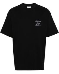 Drole de Monsieur - T-Shirt With Embroidery - Lyst