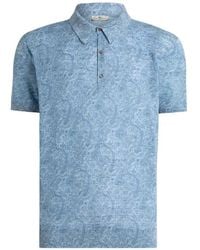 Etro - Polo Shirt With Floral Pattern - Lyst