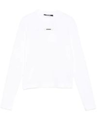 Jacquemus - Long-Sleeved T-Shirt With Applique - Lyst