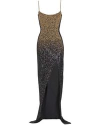 Balmain - Long Dress With Embroidery - Lyst