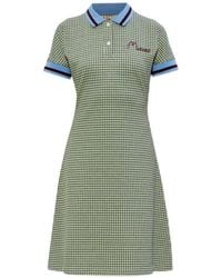 Marni - Short Checked Dress - Lyst