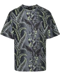 Etro - T-Shirt Con Stampa Foliage - Lyst