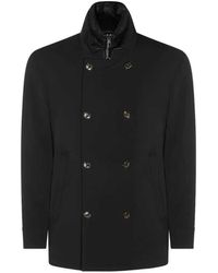 Montecore - Double-Breasted High-Neck Coat - Lyst